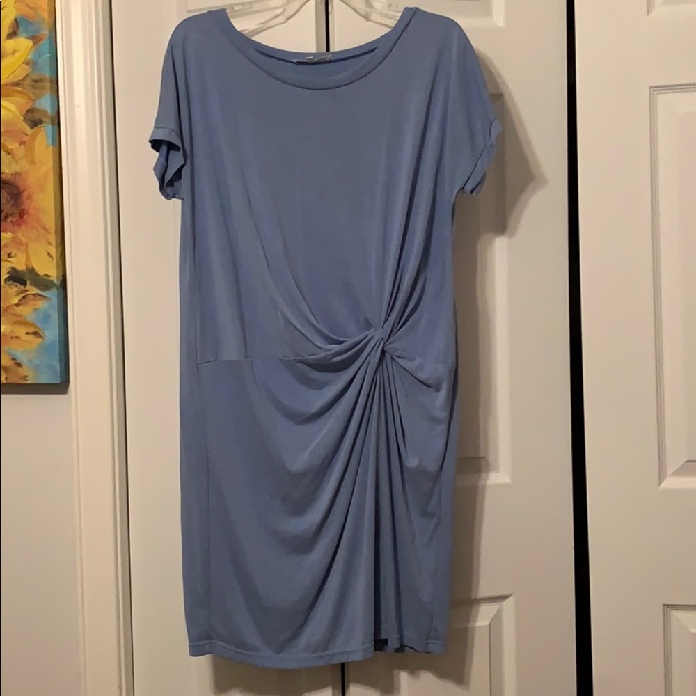 Blue twist dress